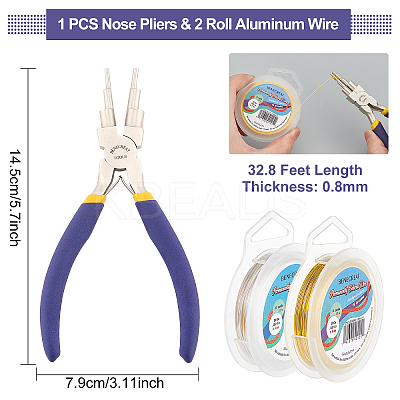 DIY Wire Wrapped Jewelry Making Kits PT-BC0001-51B-1