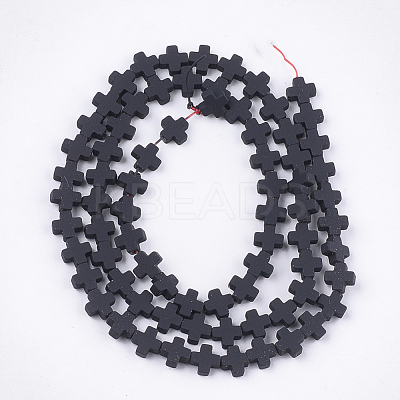 Spray Painted Non-magnetic Synthetic Hematite Beads Strands G-T116-18A-17-1