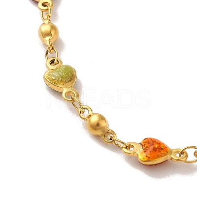 Non-Tarnish 304 Stainless Steel with Eamel Necklaces LS-NJEW-B077-03G-1