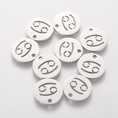 Non-Tarnish 304 Stainless Steel Charms STAS-Q201-T095-4-1
