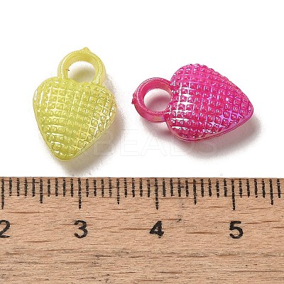 Plating Opaque Acrylic Pendant OACR-E039-60-1