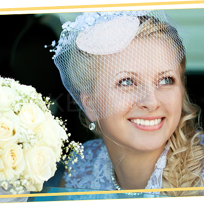8Pcs 8 Colors Teardrop EVA Mini Hat Fascinator Base AJEW-NB0005-98-1