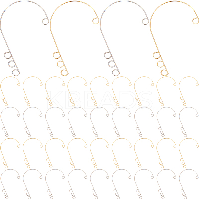 40Pcs 2 Colors 316 Stainless Steel Ear Cuff Findings STAS-SC0008-42-1