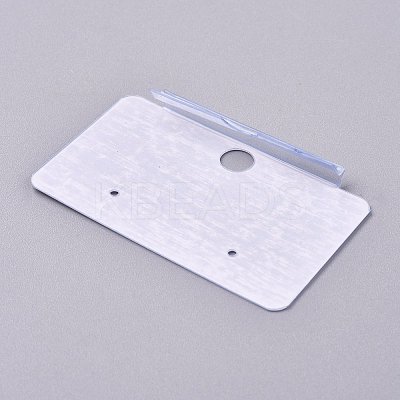 Plastic Jewelry Display Cards DIY-K032-05-1
