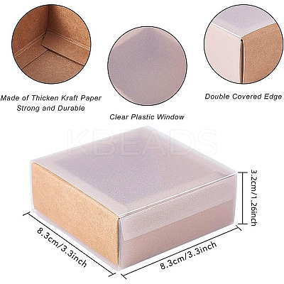 Kraft Paper Jewelry Boxes LS-CON-WH0068-65A-1
