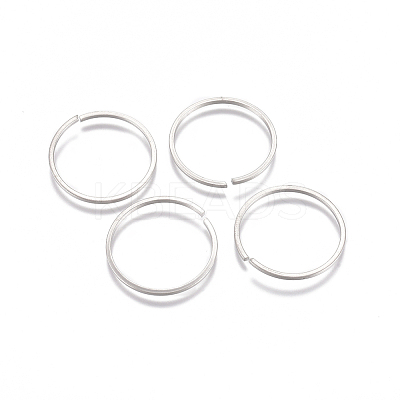 Tarnish Resistant 304 Stainless Steel Saw Cut Open Jump Rings X-STAS-G225-13P-01-1