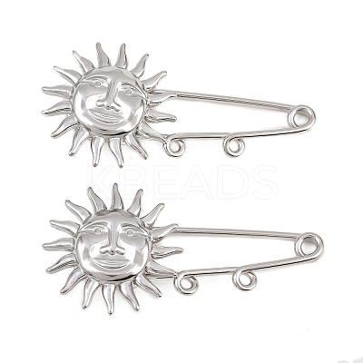 Sun 304 Stainless Steel Safety Pins Brooch Findings SA-CBA098D-13B-P-1
