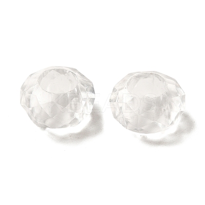 Transparent Acrylic European Beads TACR-G048-09-1