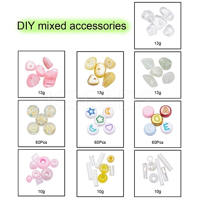 Natural Stone Chip Beads DIY Jewelry Set Making Kit DIY-YW0004-70C-1