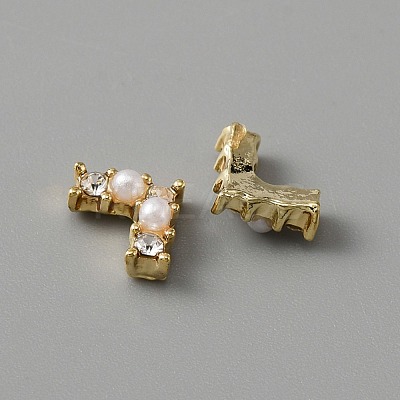 Alloy Rhinestone Cabochons MRMJ-WH0077-043K-1