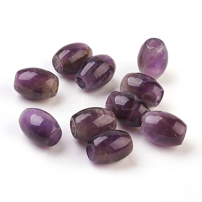 Natural Amethyst European Beads G-F580-A04-1