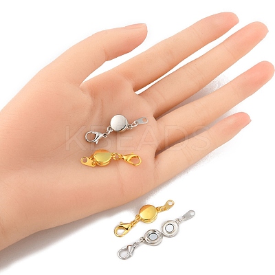 4 Sets 2 Colors Alloy Magnetic Clasps FIND-YWC0003-02-1