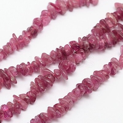 Chips Natural Tourmaline Beads Strands X-G-N0164-04B-1