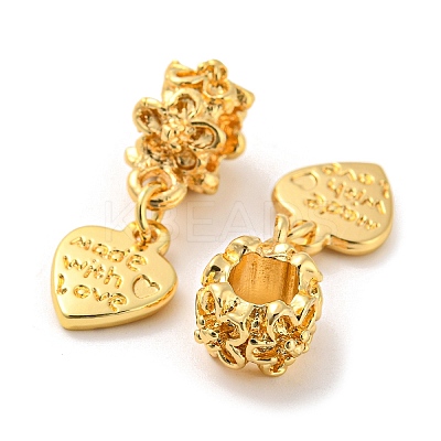 Tibetan Style Alloy European Dangle Charms PALLOY-F199-22G-1