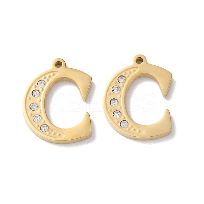 Real 14K Gold Plated 304 Stainless Steel Pendants STAS-L022-157G-C-1