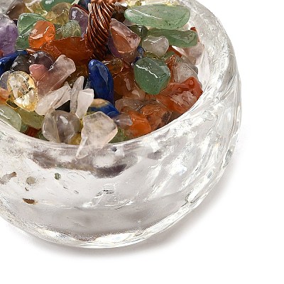 Natural Amethyst Chips Tree of Life Decorations DJEW-Q010-01D-1