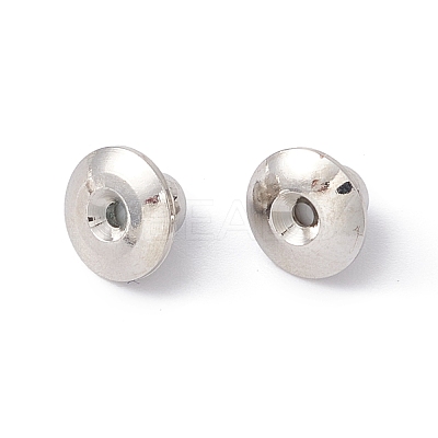 Rack Plating Brass Ear Nuts KK-G433-06P-1