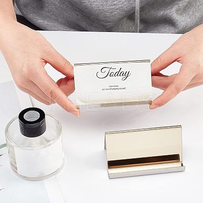 Stainless Steel Business Card Frame ODIS-WH0008-37LG-1