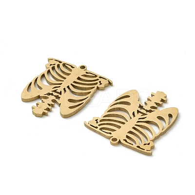 201 Stainless Steel Pendants STAS-I332-07G-1