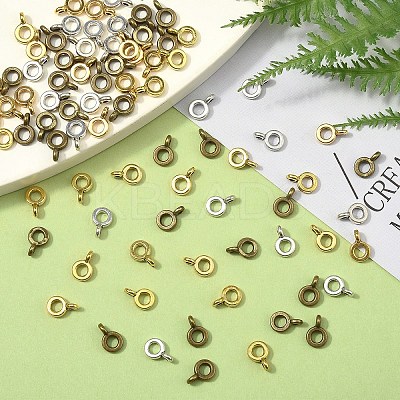 60Pcs 3 Colors Tibetan Style Tube Bails FIND-YW0007-58-1
