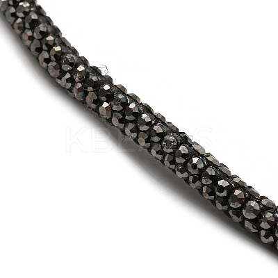 Rhinestone Tennis Necklace NJEW-R263-26A-G-1