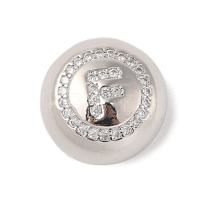 Rack Plating Brass & Cubic Zirconia Pendants KK-Z047-07P-F-RS-1