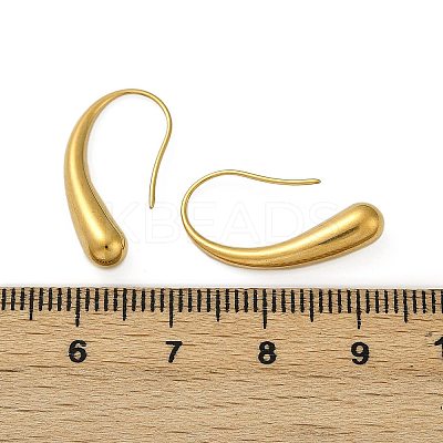 304 Stainless Steel Teardrop Dangle Earrings EJEW-S272-06G-1