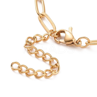 304 Stainless Steel Round Ball & Flat Round Pendant Necklace for Women NJEW-G018-12G-1