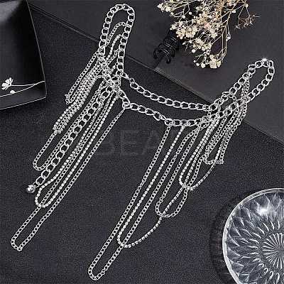 Iron Chain Belts AJEW-FG0003-48-1