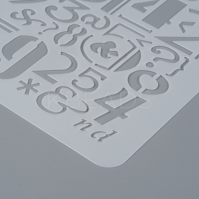 Plastic Reusable Drawing Painting Stencils Templates DIY-F018-B21-1