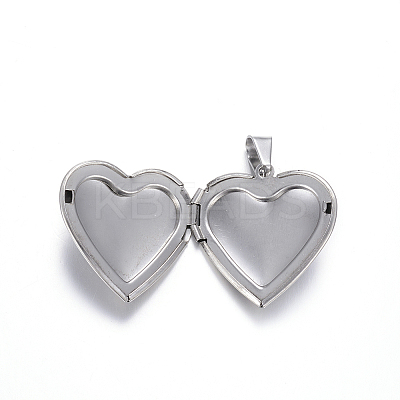 Tarnish Resistant 316 Stainless Steel Locket Pendants LS-STAS-N0016-04P-1