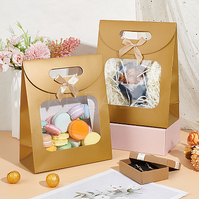 Rectangle Paper Gift Bags ABAG-WH0048-07C-1