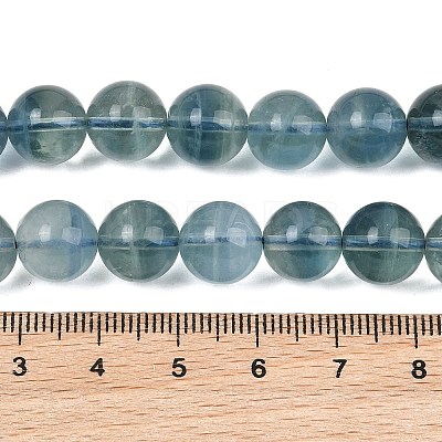 Natural Blue Fluorite Beads Strands GG-CBAF158-10mm-1