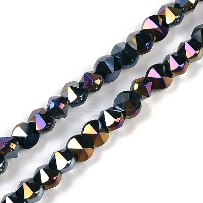 Electroplate Glass Beads Strands EGLA-B009-05A-01-1
