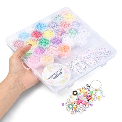 DIY Candy Color Bracelet Wine Glass Charm Making Kit DIY-YW0006-21-1