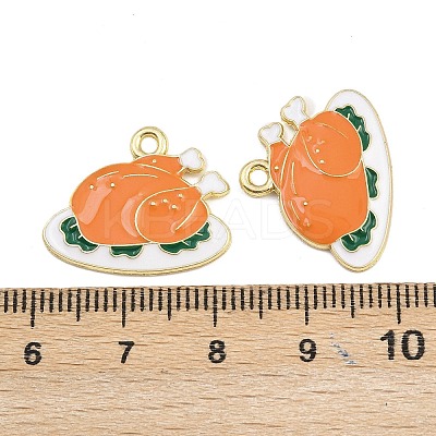 Thanksgiving Theme Alloy Enamel Pendants FIND-I065-04K-G-1
