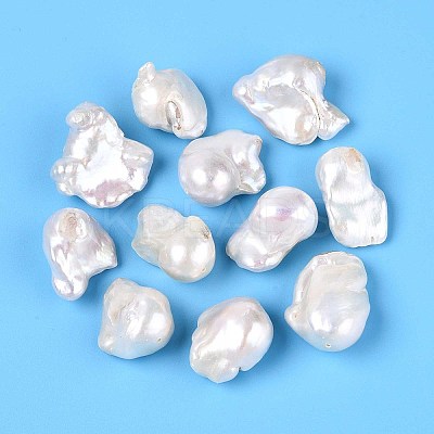 Natural Cultured Freshwater Baroque Style Keshi Pearl Beads LS-PEAR-N012-J21-01-1