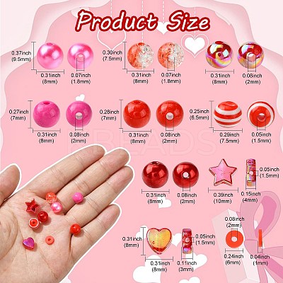 Valentine's Day DIY Beads Jewelry Making Finding Kit DIY-CJ0002-29-1