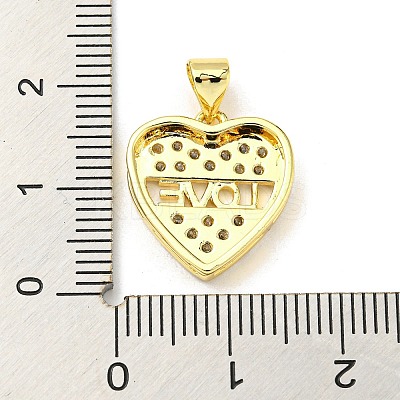 Brass with Cubic Zirconia Pendants FIND-Z023-01A-1