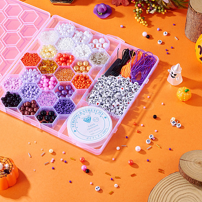 DIY 24 Style ABS & Acrylic Beads Jewelry Making Finding Kit DIY-TAC0031-01-1