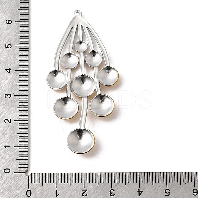 Two Tone 304 Stainless Steel Big Pendants STAS-B120-01GP-03-1