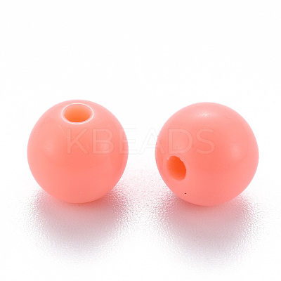 Opaque Acrylic Beads MACR-S370-C8mm-SS2109-1