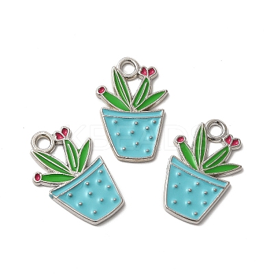 Alloy Enamel Pendants ENAM-G211-01P-1