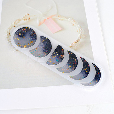 Phases of the Moon Silicone Molds X-DIY-P025-02-1