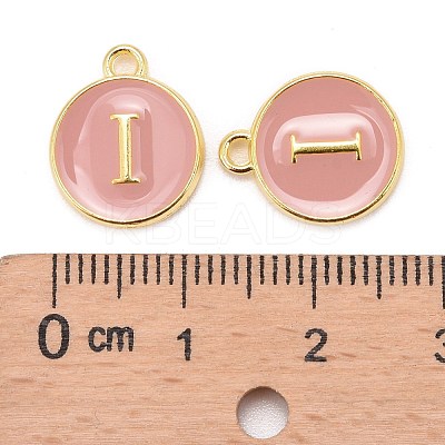 Golden Plated Alloy Enamel Charms ENAM-S118-07I-1