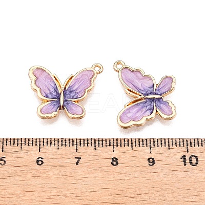 Rack Plating Alloy Enamel Pendants ENAM-N056-364KCG-03-1