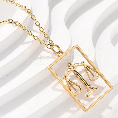 304 Stainless Steel Necklace NJEW-D330-01G-07-1