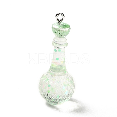 Transparent Resin Pendants LS-RESI-A019-01A-1