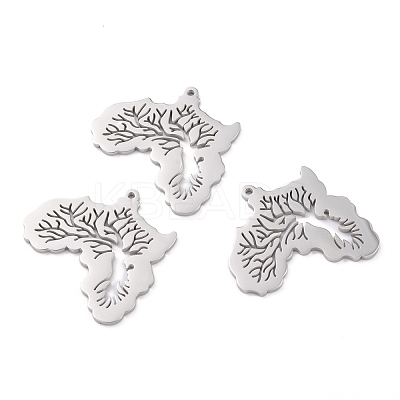 Tarnish Resistant 304 Stainless Steel Pendants STAS-P281-01P-1
