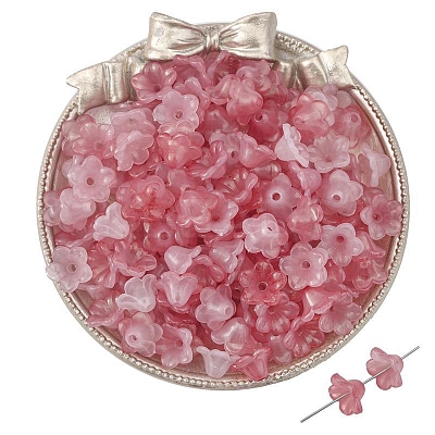 100Pcs Acrylic Bead Caps PW-WGC6A11-02-1